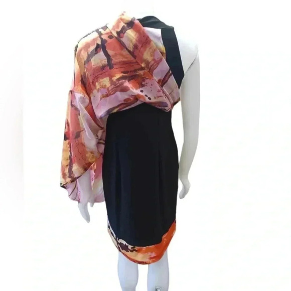 Artex Sleeveless multicoloured Sheer Maxi Dress Size Medium - Picture 6 of 10